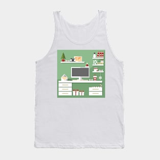 Christmas workstation Tank Top